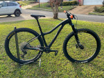 high spec carbon mountain bike - small