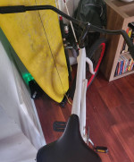 Custom White / Red Rim Beach Cruiser Updated