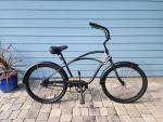 Men's Electra Flat Black Beach Cruiser-Excellent Condition