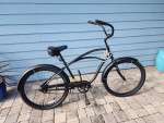 Men's Electra Flat Black Beach Cruiser-Excellent Condition