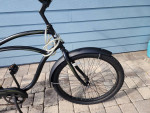 Men's Electra Flat Black Beach Cruiser-Excellent Condition
