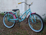 LADY'S/GIRL'S SINGLE SPEED COASTER BRAKE CRUISER BIKE SCHWINN DELMAR