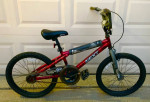 Nice red BMX 20” bike , barely ridden . PU in Wylie. Cash or Venmo