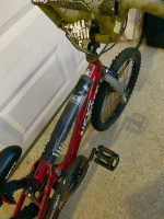 Nice red BMX 20” bike , barely ridden . PU in Wylie. Cash or Venmo