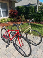 His and Hers Bianchi Cortina 21Speed Hybrid Comfort Bikes