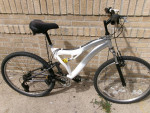Silver/White (Aluminum Frame) 26"Aluminum Rims (Full Suspension) 21-Sp