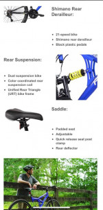 Mens woman’s unisex mountain bike 26 and 29 wheels have 4