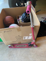 girls bike and helmet