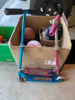 girls bike and helmet