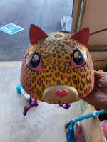 girls bike and helmet