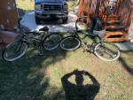 His and hers touring bikes new tires