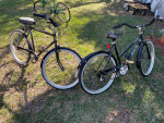 His and hers touring bikes new tires
