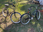 His and hers touring bikes new tires