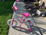 12" BIKE WITH TRAINING  WHEELS $19