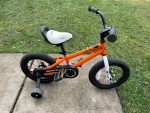 12" RORAL RIDER BIKE WITH TRAINING  WHEELS $29