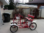 THE SURREY by International Surrey Co Ltd 3 person 4 wheel bike canopy
