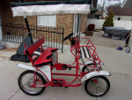THE SURREY by International Surrey Co Ltd 3 person 4 wheel bike canopy