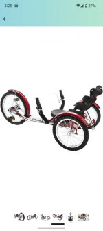 RECUMBENT TRIKE BICYCLE- MOBO SHIFT