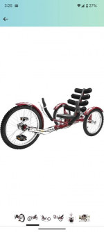 RECUMBENT TRIKE BICYCLE- MOBO SHIFT