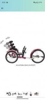 RECUMBENT TRIKE BICYCLE- MOBO SHIFT