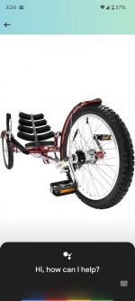 RECUMBENT TRIKE BICYCLE- MOBO SHIFT