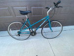 Bianchi Womens step thru hybrid bike