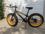 20" Mongoose Massif Boys' Fat Tire Mountain Bike, Black/Yellow