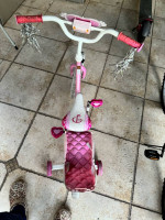 Disney Princess Girls' 12" Bike with Doll Carrier