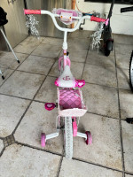 Disney Princess Girls' 12" Bike with Doll Carrier