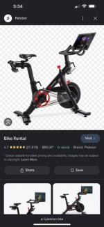 Peloton bike