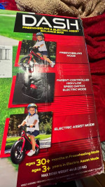 razor dash  freewheeling electric assist balance bike