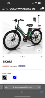 BRAND NEW COLORWAY 26" Electric E Bike Cost $1,350