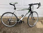 3 bicycles and unicycle