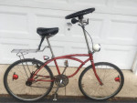 Custom Schwinn bike - steering wheel, 3 speed coaster brake, generator