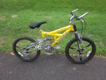 Rhino- Outburst 20", 18 Speed, Dual Suspension BMX Bike