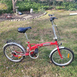 Vintage Citizen Folding Bicycle With Travel Bag