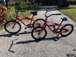 Pair of Aluminum Framed Beach Cruisers - Gravity "Salty Dog"