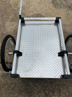 Aluminum bike trailer