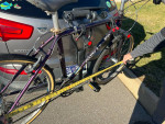 GARY FISHER AQUILA BIKE HYBRID AND BIKE RACK