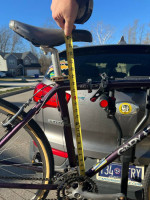 GARY FISHER AQUILA BIKE HYBRID AND BIKE RACK