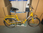 Collectible Vintage Yellow Bianchi Folding Bicycle