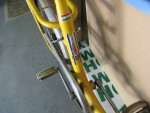 Collectible Vintage Yellow Bianchi Folding Bicycle