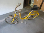 Collectible Vintage Yellow Bianchi Folding Bicycle