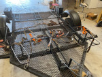 Three bike motorcycle trailer