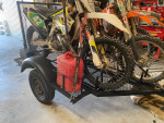 Three bike motorcycle trailer