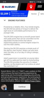 Suzuki DRZ50 dirtbike