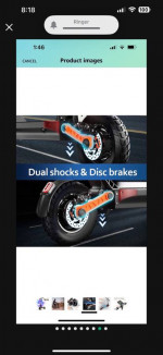 JOYOR S Electric Scooter, Dual Disk Brake System & Shock Absorption, 800W Motor