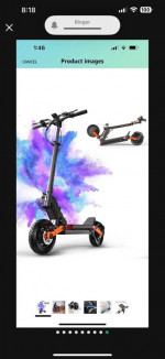 JOYOR S Electric Scooter, Dual Disk Brake System & Shock Absorption, 800W Motor