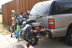 Large Road bike carrier;haul w/o trailer;save ktm adventure