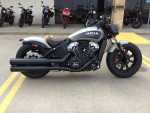 2024 Indian Motorcycle® Scout® Bobber ABS Silver Quartz Smoke
